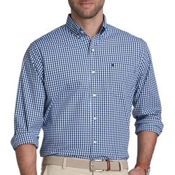 IZOD Mens Woven Stripe Button-Up Long Sleeve Shirt
