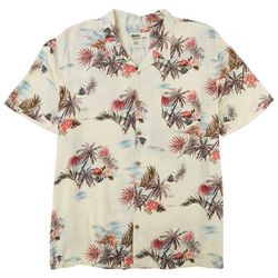 KAHUNA BAY Mens Tropical Print Button-Up Shirt