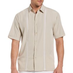 Cubavera Mens Striped Woven Shirt