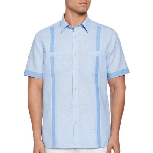 Cubavera Mens Cross Dye Two Pockets Shirts