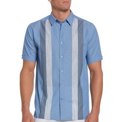 Cubavera Mens Multi Stripes Woven Shirt