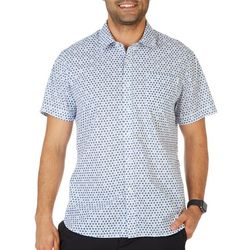 THREAD & CLOTH Mens Abstract Button-Down Short Sleeve Shirt