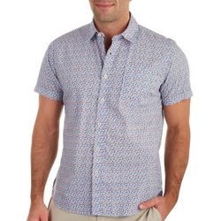 Thread & Cloth Mens Mini Ditzy Floral Short Sleeve Shirt