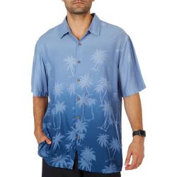 Mens Palm Tree Print Short Sleeve Shirt