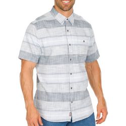 Mens Boone Stripe Short Sleeve Button Up Shirt