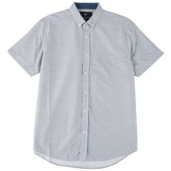 International Report Mens Mini Circle Print Button-Up Shirt