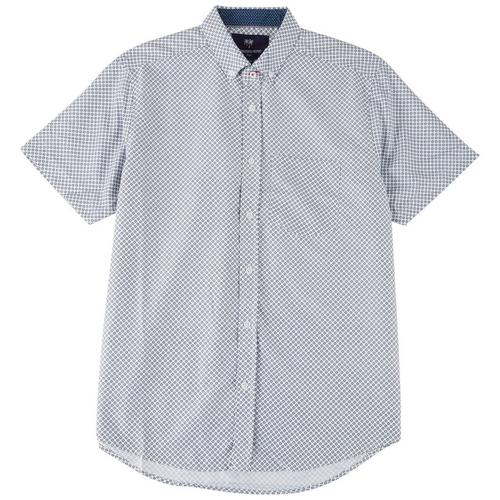 International Report Mens Mini Circle Print Button-Up Shirt