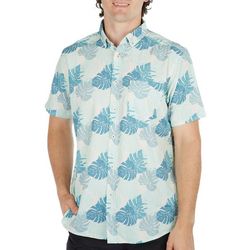 Mens 4-Way Stretch Tropical Short Sleeve Shirt