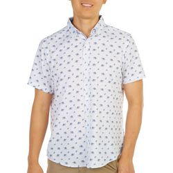 International Report Mens Print Button-Up Shirt