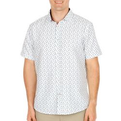 Mens Micro Touch Button-Up Shirt