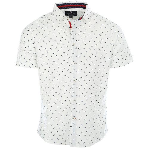 Mens Micro Touch Mini Sharks Printed Button-Up Shirt