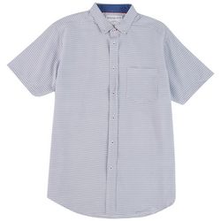 International Report Mens Mini Oval Print Button-Up Shirt