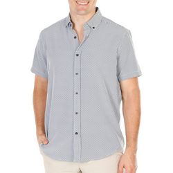 Mens 4-Way Geo Button-Up Shirt