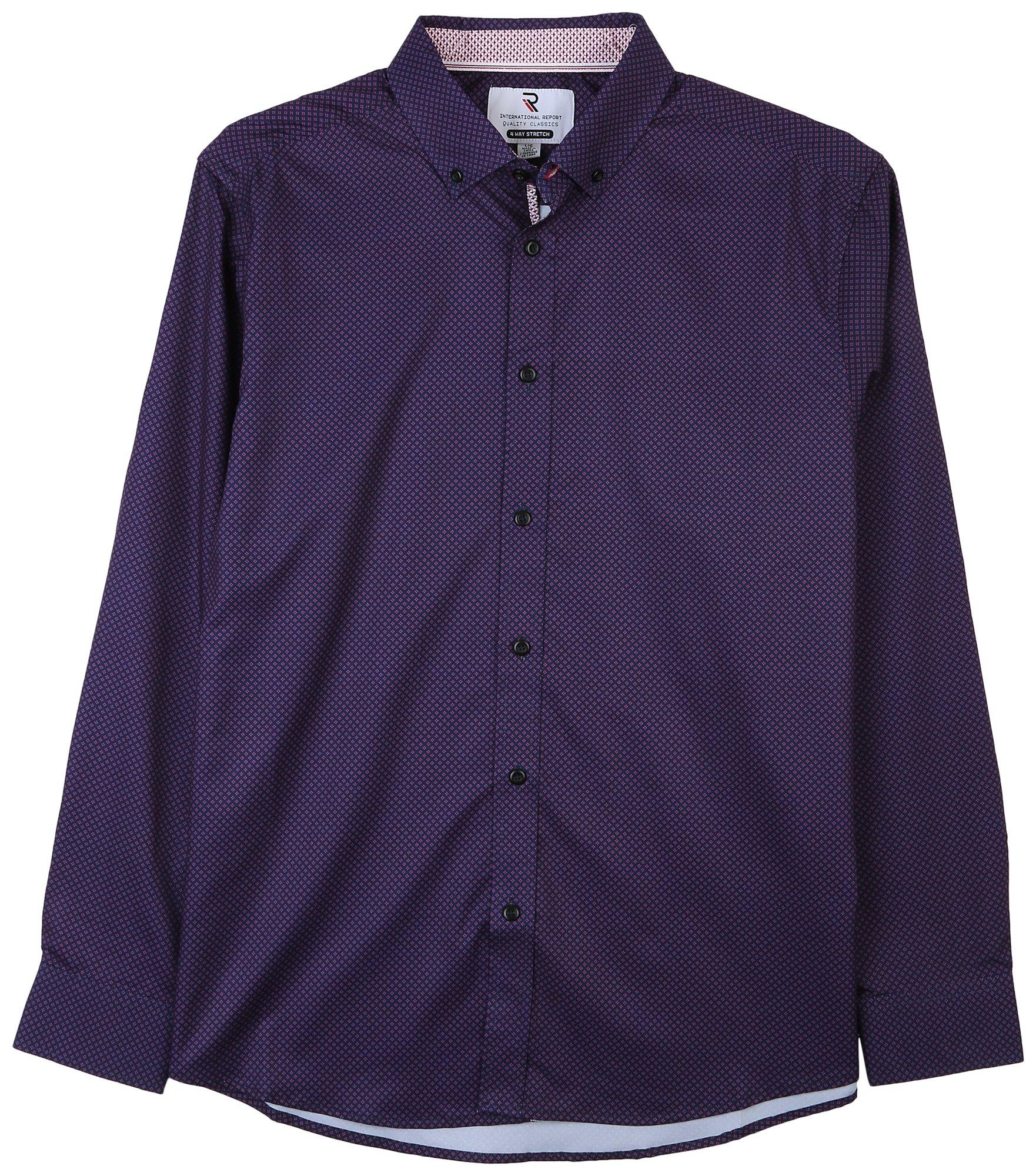 RSQ Mens Solid Button Up Shirt