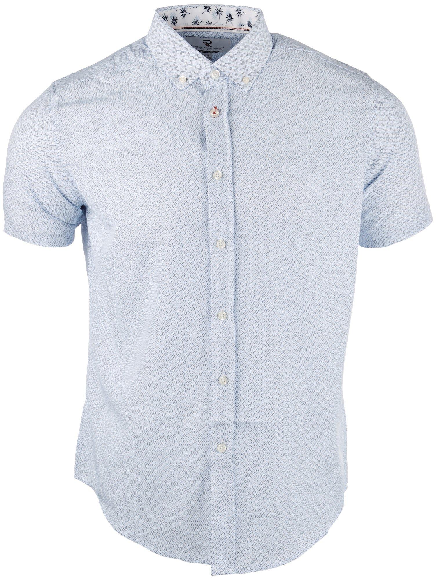 Mens 4-Way Print Short Sleeve Shirt