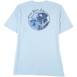 IZOD Mens Saltwater Cool Blue Lake Sail Club T-Shirt