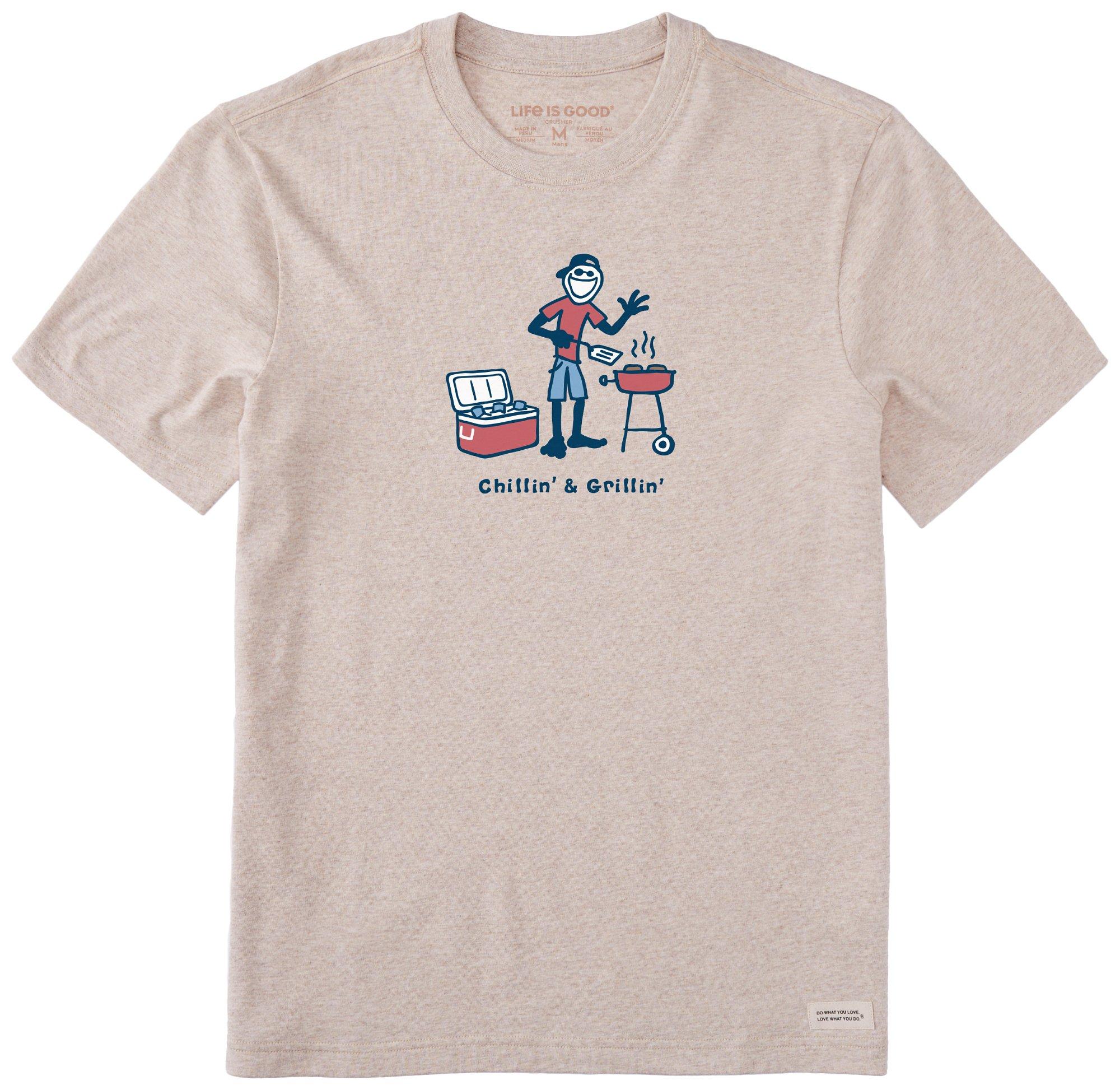 Life Is Good Mens Chillin & Grill T-Shirt
