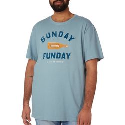 Life Is Good Sunday Fun Day Print Logo Solid T-Shirt