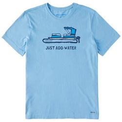 Mens Crusher Boat Just Add Water Short Sleeve Tee