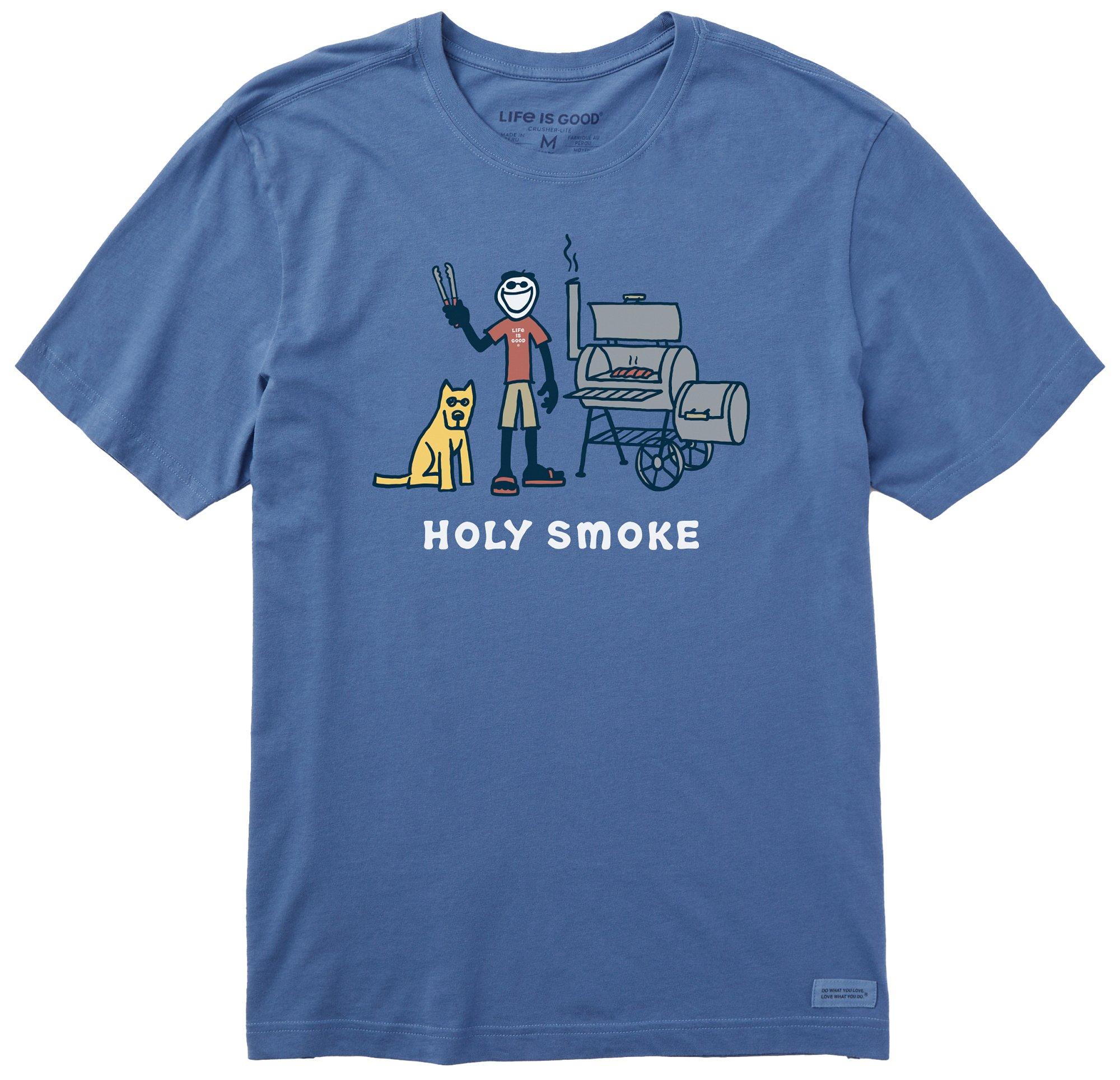 Mens Jake And Rocket Holy Smoke Short Sleeve T-Shirt