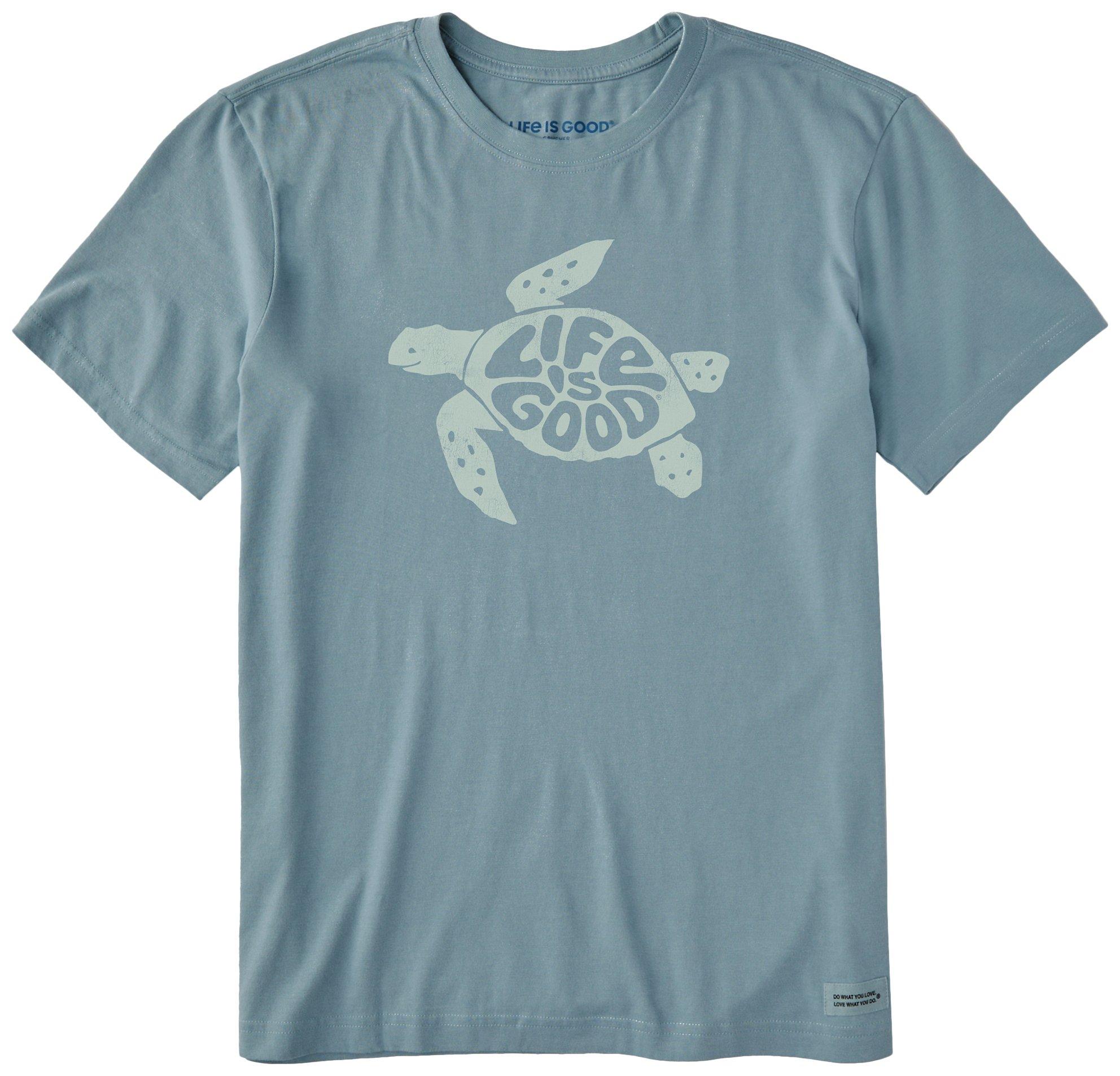 Mens Groovy Turtle Crusher-LITE Short Sleeve T-Shirt