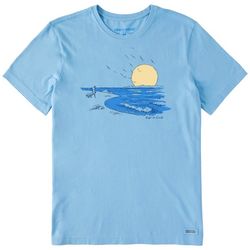 Life Is Good Mens Fineline Shore Graphic T-Shirt