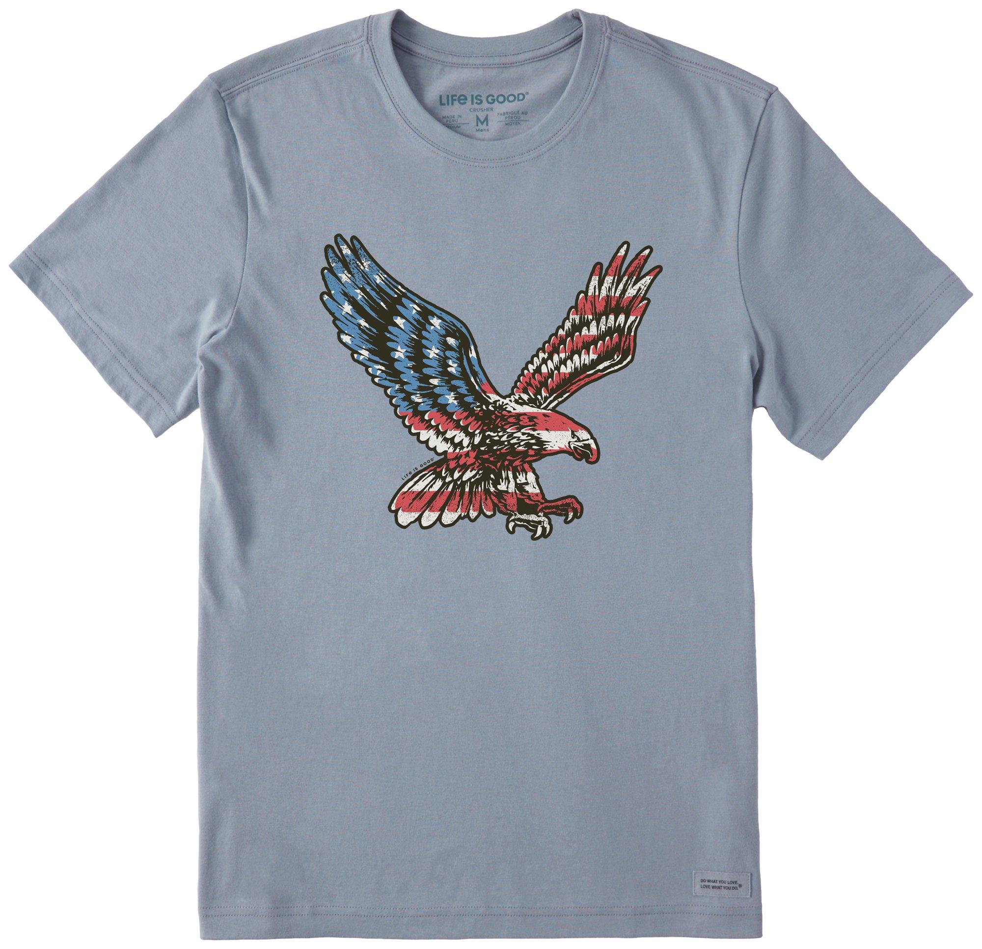 Mens Americana Eagle Flag T-Shirt