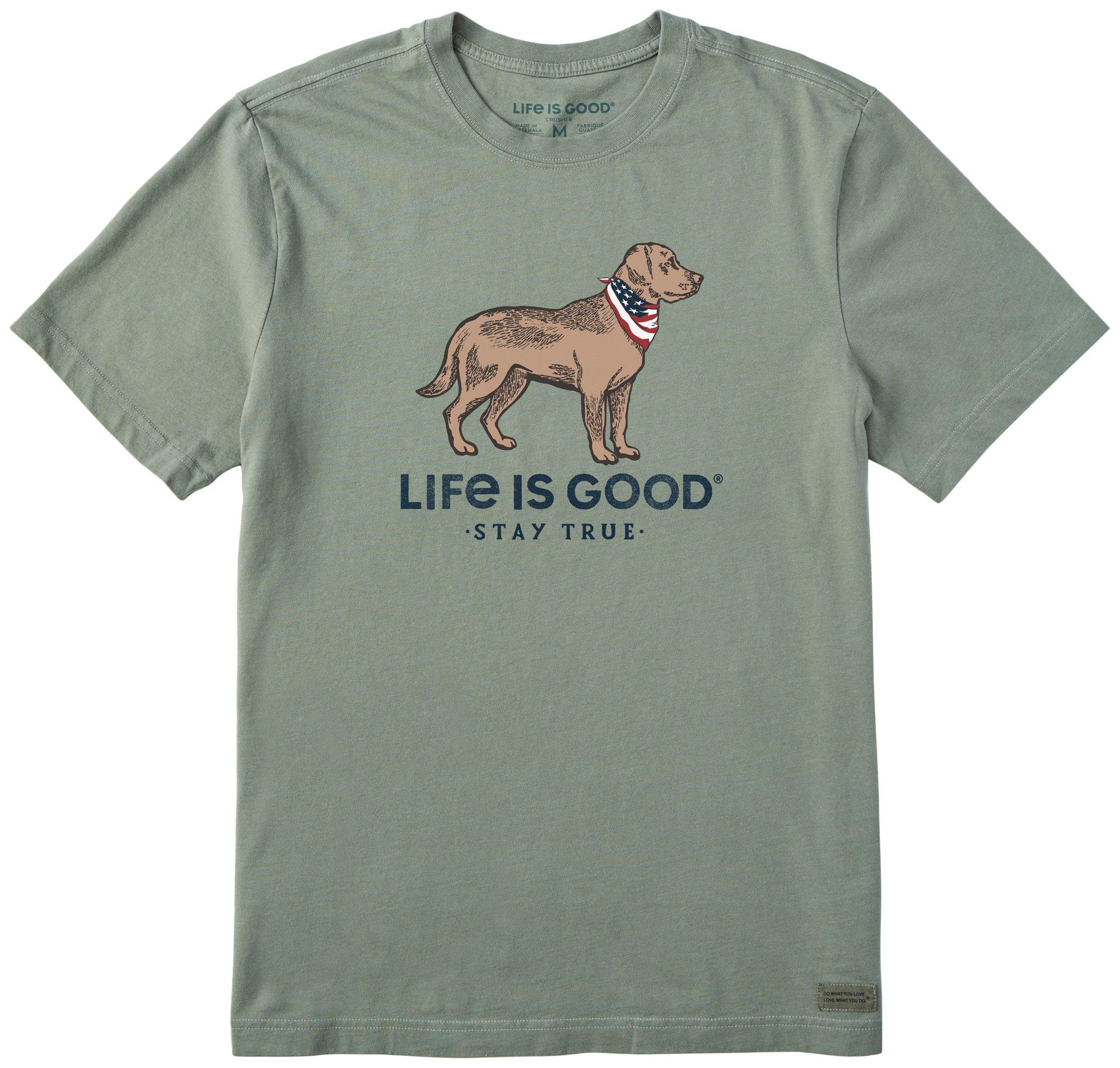 Life Is Good Mens Americana Stay True Dog