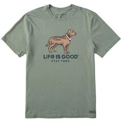 Life Is Good Mens Americana Stay True Dog T-Shirt