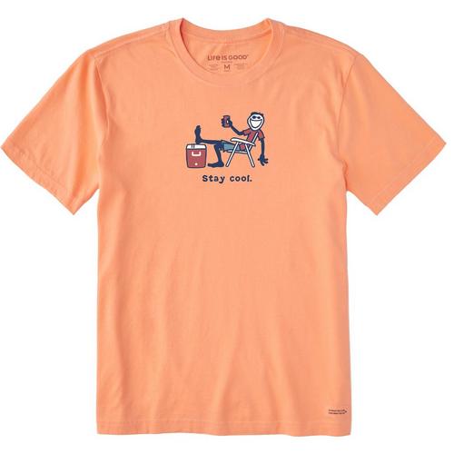 Life Is Good Mens Stay Cool Short Sleeve