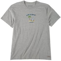 Life Is Good Mens Vintage Heathered Florida Island T-Shirt