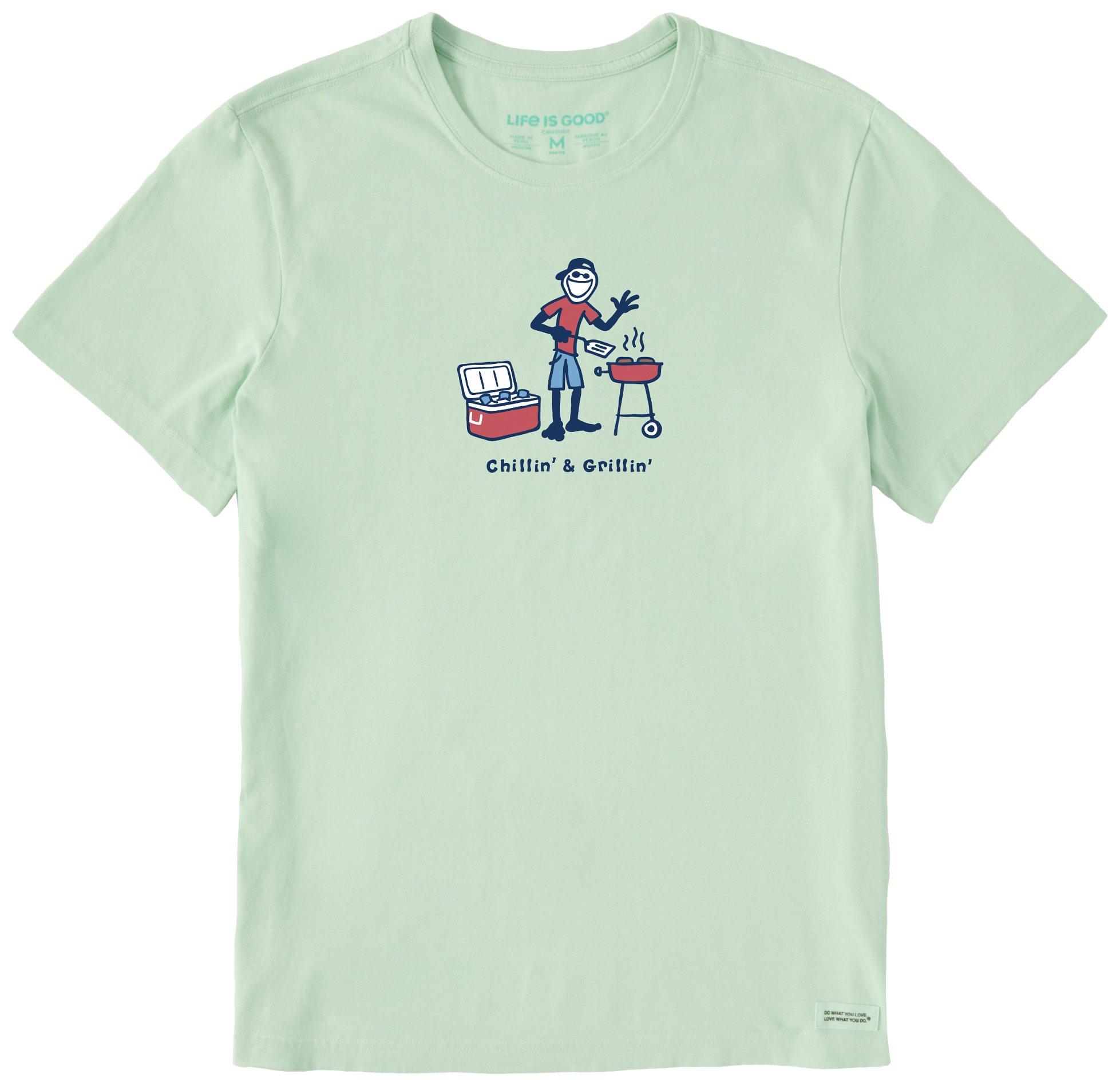 Life Is Good Mens Jake Grillin Short Sleeve Tee