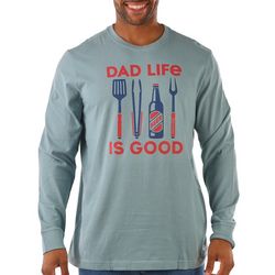 Life Is Good Mens Dad Life Crew Neck Long Sleeve T-Shirt