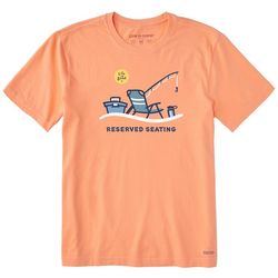 Life Is Good Mens Reserved Seating Short Sleeve T-Shirt