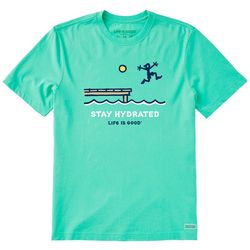 Life Is Good Mens Stay Hydrated T-Shirt