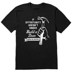 Life Is Good Mens Build A Door T-Shirt