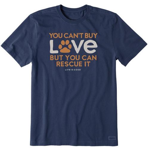 Life Is Good Mens Rescue Love Short Sleeve