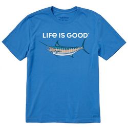 Life Is Good Mens Marlin Rendering T-Shirt