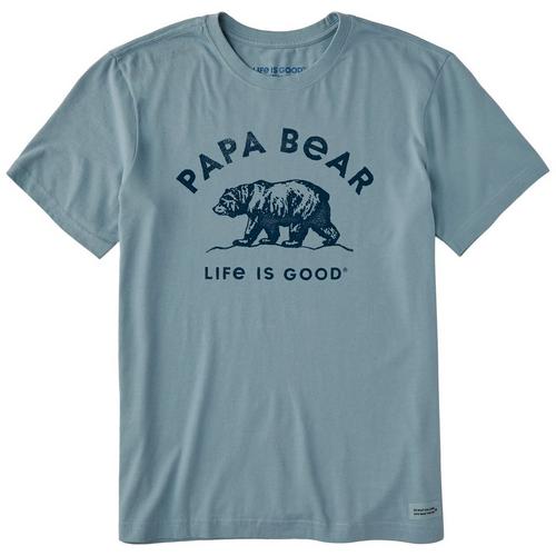 Life Is Good Mens Papa Bear T-Shirt