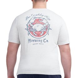 IZOD Mens B&T Crabby Key Crew Neck Short Sleeve T-Shirt