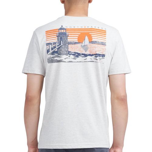 IZOD Mens North Harbor Graphic Short Sleeve T-Shirt