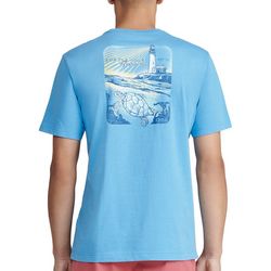 IZOD Mens Saltwater Turtle Isle Graphic T-Shirt