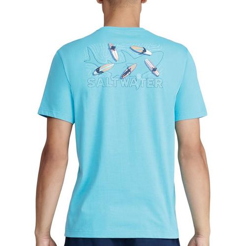 IZOD Mens Saltwater Surfers Graphic T-Shirt