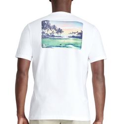 IZOD Mens Saltwater Golf Paradise Graphic T-Shirt