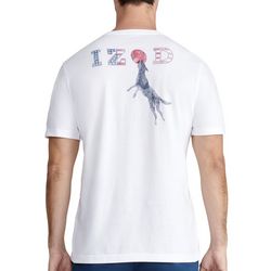IZOD Mens Saltwater Americana Graphic Short Sleeve T-Shirt