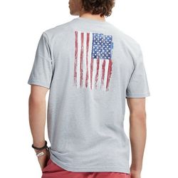 IZOD Mens Saltwater American Flag Short Sleeve T-Shirt