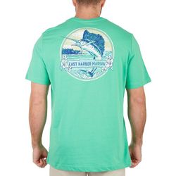 IZOD Mens Saltwater East Harbor Marina Short Sleeve  T-Shirt