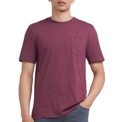 IZOD Mens Solid One Pocket Short Sleeve T-Shirt