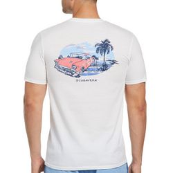 Cubavera Mens Vintage Car Short Sleeve T-Shirt