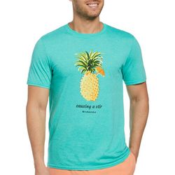 Cubavera Mens Pineapple Short Sleeve T-Shirt